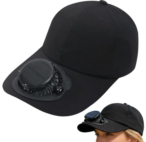 Generico Cappello con Ventola per Donna - Copricapo da Esterno | Cappello a Tesa Larga da Esterno | per Giardinieri Pescatori Campeggiatori Golfisti Viaggiatori Spiaggia Escursionismo Sport Concerto