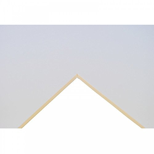 Daler-Rowney Cream Core Mountboard, Smooth Surface, Sheet, 1.4mm Thick, A1 - 23.4 x 33.1in - 59.4 x 84.1 cm, Ice White