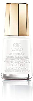 MAVALA - Mini Colors Lotus 399 5 ml, Esmalte de Uñas Pequeño, Color Blanco, Minimiza la Evaporación, Formulados con Ingredientes Seleccionados, Práctico para Llevar