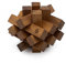 Lumberjack's Challenge: Handmade & Organic Wooden Burr Puzzle for Adults from SiamMandalay with Free SM Gift Box(Pictured)