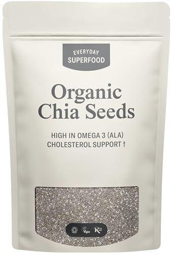 Everyday Superfood Organic Chia Seeds 190 Grams | Lab-Tested for Pesticides & Heavy Metal | Great for Weight Loss Drink