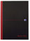 Oxford 400047607 gebundenes Buch Black n Red 5er Pack A4 kariert mit Hardcover und Lesezeichenband 96 Blatt schwarz rot