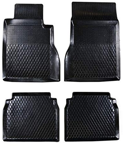 Gummimatten Fußmatten MIT HOHEM Rand kompatibel mit Mercedes E W123 1976-1985 ideal angepasst 4 -Teile EIN Set