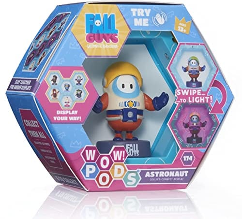 WOW! PODS Fall Guys Age 3+: Ultimate Knockout - Astronaut Light-up Bobble-Head Figure | Official Merchandise, Collectibles, Toys and Gifts | For Fall Guys Fans