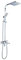 Rea Colonne de Douche AVEC DoucheTTE SET NAVARO Système de Douche en Laiton Pour Salle de Bain (Chrome)