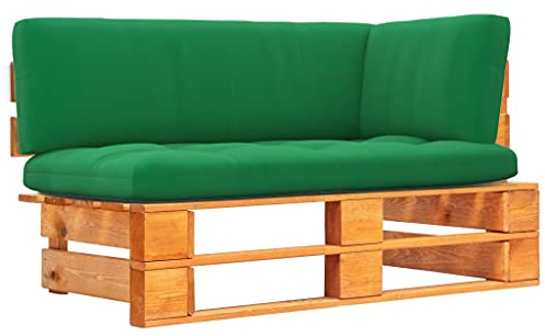 vidaXL Kiefernholz Honigbraun Imprägniert Garten Ecksofa Modular Palettensofa Gartensofa Lounge Sofa Einzelsofa Gartenmöbel Palettenmöbel