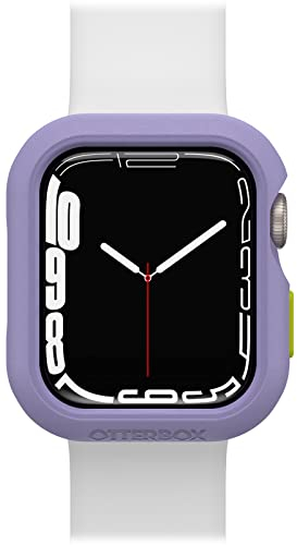 OtterBox Protector de Reloj para Apple Watch Series 9/8/7-41mm, Resistente a Caída y Golpes, Carcasa Protectora Elegante para Apple Watch, Protege la Pantalla y los Bordes, Morado/Naranja