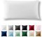 Alreya Renforcé Kissenbezug 40 x 80 cm - 100% Baumwolle mit YKK Reißverschluss, Superweicher Kopfkissenbezug 40x80, Kissenhülle, Weiß, nur Kissenbezug