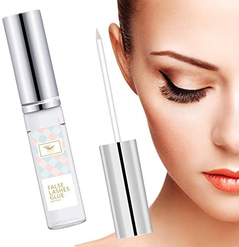 YTGER 5 Colla Trasparente per Ciglia,Forniture per l'incollaggio delle Ciglia - Colla per Ciglia finte ad Asciugatura Rapida, Colla per Ciglia Impermeabile Trasparente, Tenuta, Senza Lattice