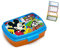 ICE TOYS Porta merienda + 4 etiquetas marcadores de nombre de colores fiambrera infantil (Mickey mouse)
