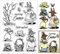 PandaHall Silikonstempel Hase Klare Stempel Frohe Ostern Transparenter Stempel Gummistempel Für Kartenherstellung Frühling Journaling Fotoalbum Journal Scrapbooking, 6.2x4.3 zoll/11X16 cm