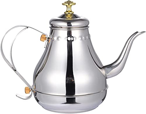 REJOON Percolateur cafetière 8L en Acier Inoxydable cafetière Moka café Latte cafetière (Color : Silver)