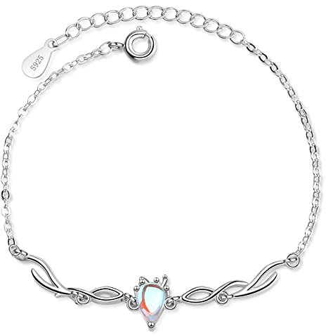 Stylish-Art Klassische Mode-Manschettenarmbänder In Silber 925,Eleganter,Exquisiter,Süßer Elch,Lieber Horn-Armreif,Schmuck Für Frauen,Damen,Schmuck Zum Muttertag,Silber