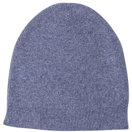 yanopurna Kaschmir Mütze – aus 100% Kaschmirwolle, Cashmere Beanie handgewebt aus Nepal, Unisex, Handwäsche, Dunkelblau