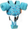 MoKo Kinder Schwimmflügel, Cartoon Schwimmweste mit Schultergurt Jacke Schwimmende Badeanzug Schwimm Zubehör mit Doppel Sicherheitsschnalle für 13-30 lbs Jungen Mädchen, S, Blaue Haie Druck