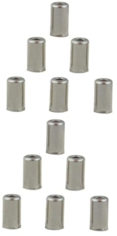 Kisangel Gear Cable End 200 STK Zwinge Speichenperlen Für Fahrradräder Angeln Leuchtstäbe Heimtrainer Fahrrad Getriebe Crimpt Aderendhülse Kabelspitzenkappen Crimpen Endkappe Leitungskappe