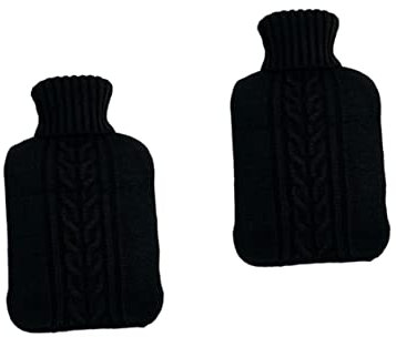 Healvian 2St abdeckung für handwärmflasche gestrickter Wärmflaschenbezug heiß Hände Wärmflaschenabdeckung Wärmflaschenetui Heizung Thermosflasche Handwärmer Kappe der Wasserflasche Fräulein