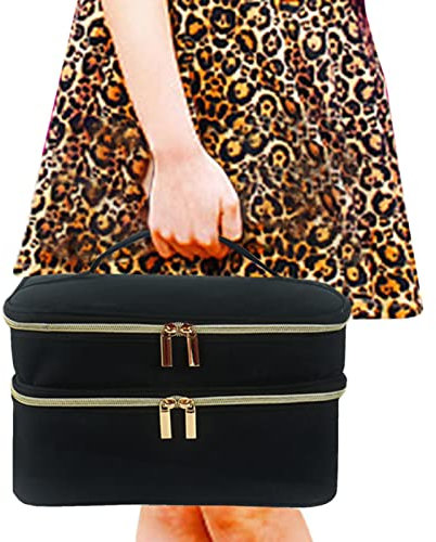 Estuche De Almacenamiento De Costura, Organizador De Accesorios De Costura De Doble Capa, Organizador De Bolsas De Costura Impermeable Con Divisores Extraíbles Y Bolsillos Para Herramientas De Costura