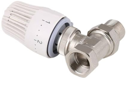 Eawfgtuw DN25 Thermostatventil, Ventilrücklauftemperaturbegrenzer, Thermostatsteuerung für Fußbodenheizung, Thermostat-Heizkörperventilkopf
