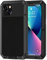 Pritify Heavy Duty Metal Case for iPhone 14/15 Plus Shockproof Tough Rugged Case with Built-in Glass Screen Protector, 360 Full Body Dustproof Protective Cover Compatible Wireless Charging | Black