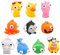 Porte-clés Fidget Toy - Porte-clés Jouet à Presser | Porte-clés Jouet à Presser pour Animaux, Porte-clés à Presser Les Yeux Pop-Out, Porte-clés pour Animaux à évent de Balle Anti-Stress | Jouets