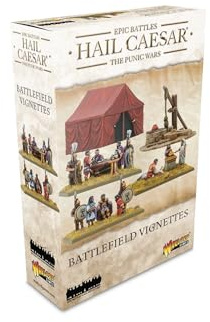 Warlord Games Hail Caesar Epic Battles: Battlefield Vignettes - Miniaturenkriegsspiel - Historisches Thema - Ab 168 Jahren - 7 Modelle - Unlackiert, Zerlegt - Deutsch