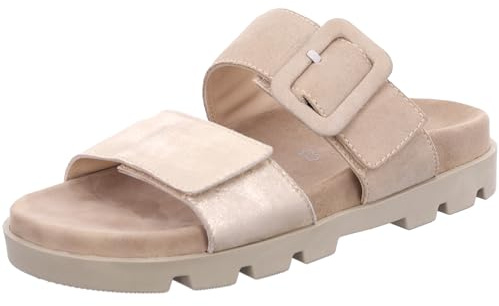 Rohde Damen Pantolette aus Leder mit großer überzogener Schnalle Venezia 6313
