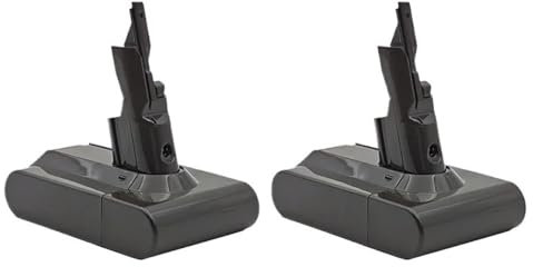 HTHOME Batería de Litio V7 de 128000 mAh y 21,6 V, Compatible con Dyson Motorhead Pro Trigger V7 Animal Car+Boat Fluffy SV11.(2pcsV7DYSON12800)