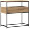 vidaXL Konsolentisch Artisan Eiche 75x40x75 cm Holzwerkstoff und Stahl