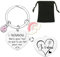 YJYJZX Porte clés Nounou Bijoux Nounou Cadeaux Nounou Merci Nounou,Cadeau Noël Nounou,Anniversaire Nounou,Cadeau de fin d'année Cadeau Anniversaire porte-clés Nounou (7)