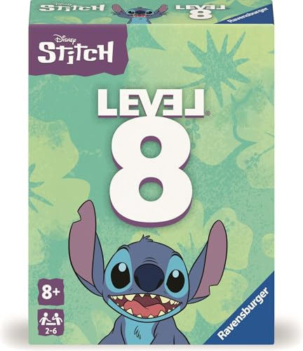 Ravensburger 24789 - Disney® Stitch Level 8® - The Popular Card Game for 2-6 Players and Disney Fans Aged 8 and Over