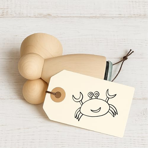 Stempidoo - Maxi Mini - Motivstempel - Krabbe - Stempel Geschenk - DIY Stempel zum Basteln von Karten, Papier, Stoffen