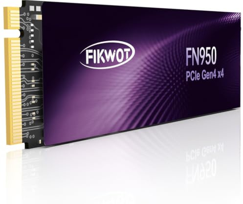 Fikwot FN950 4TB NVMe SSD PCIe Gen4x4 M.2 2280, lecture jusqu'à 5000 Mo/s, configuration du cache SLC, disque SSD interne pour ordinateur portable PS5
