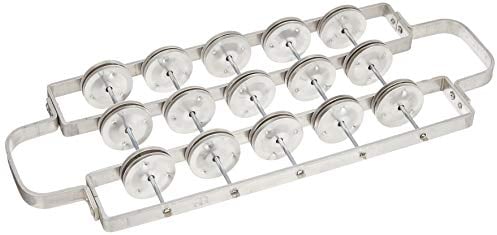 Meinl Percussion Aluminium Rocar Instrument - Mittelgroße Samba Schelleninstrument - Aluminium, Silber (RC2-M)