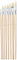Pebeo 950150 Pinselset, 8-teilig, Borstpinsel, rund, Nummer 4, 6, 10, 14 und flach Nummer 2, 6, 10, 14