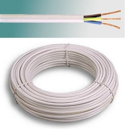 ErreBi Cablaggi Cavo Elettrico Multipolare Fror 3G2,5 (3X2,5) Gommato Bianco Rame