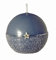 Weihnachtskerzen 4 Kugelkerzen Holy Pacific Blau 7 cm, Adventskranzkerzen