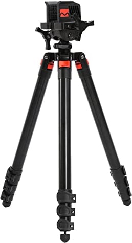 Generisch DeathGrip - Treppiede in alluminio con design resistente, leggero, stabile, livella a bolla e funzionamento a mani libere per caccia, tiro e all'aperto, altezza: 47