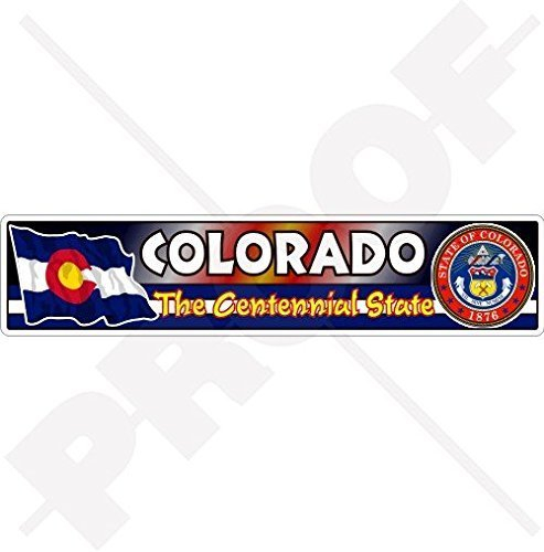 COLORADO Centennial Staats Flagge - Siegel USA Vereinigte Staaten Amerika Emblem 180mm Auto & Motorrad Aufkleber, Vinyl Sticker
