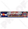 COLORADO Centennial Staats Flagge - Siegel USA Vereinigte Staaten Amerika Emblem 180mm Auto & Motorrad Aufkleber, Vinyl Sticker