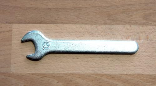 Arndt flacher Einmaulschlüssel SW 6, 7, 8, 10, 11, 12, 13, 14, 17, 19mm, Stahl verzinkt, Maulschlüssel (SW 13mm)