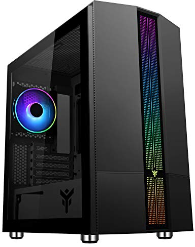 Case Itek LIFLIG B41- Gaming Mini Tower, mATX, 12cm ARGB fan, 2xUSB3, Side Panel Temp Glass