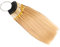 RemeeHi Haarmuster zum Testen von Farbe, Haarfarbe, Probe-Ringe mit Goldschnallen, echtes menschliches Haar für Friseursalon, 30 Strähnen/Set, Platingold, 9°