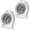 Beldray COMBO-5016 Portable Fan Heaters – Set of 2 Electric Fan Heaters, 2 Heat Settings, Cool Air Function, Adjustable Thermostat, Portable Home Heater, Dial Control, Overheat Protection, 1000/2000W