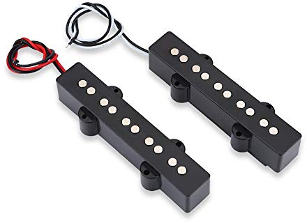 2 PCS 5 cordes pont ouvert micro ensemble de musique accessoire de musique pour Jazz Bass JB accessoire de guitare basse électrique