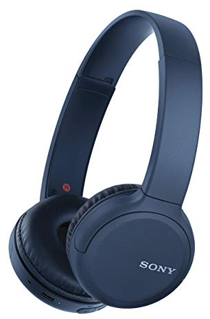 SONY WH-CH510 Wireless Bluetooth Headphones Blue (Renewed)