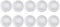 10 piezas de goma de silicona analógica antideslizante para el pulgar de los pulgares, joystick de la cubierta para PS2, PS3, PS4, Xbox 360, Xbox One, mando Wii, color blanco