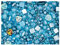 35 g Glasperlen-Mix, Türkis Azure Distance, Tschechisches Glas