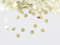 Cavore Konfetti Gold/weiß, 2,5cm rund, 30g, 1500 Stück – Elegante Partydeko für Geburtstag, Kindergeburtstag, Hochzeit, Babyparty