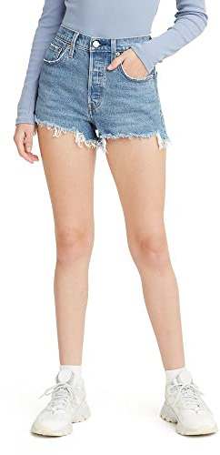 Levi's Womens 501 Original (Also Available In Plus) Denim Shorts, Jazz Solo - Medium Indigo, 28 US